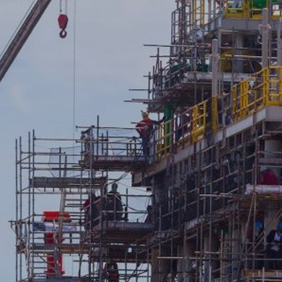 A tall metal construction